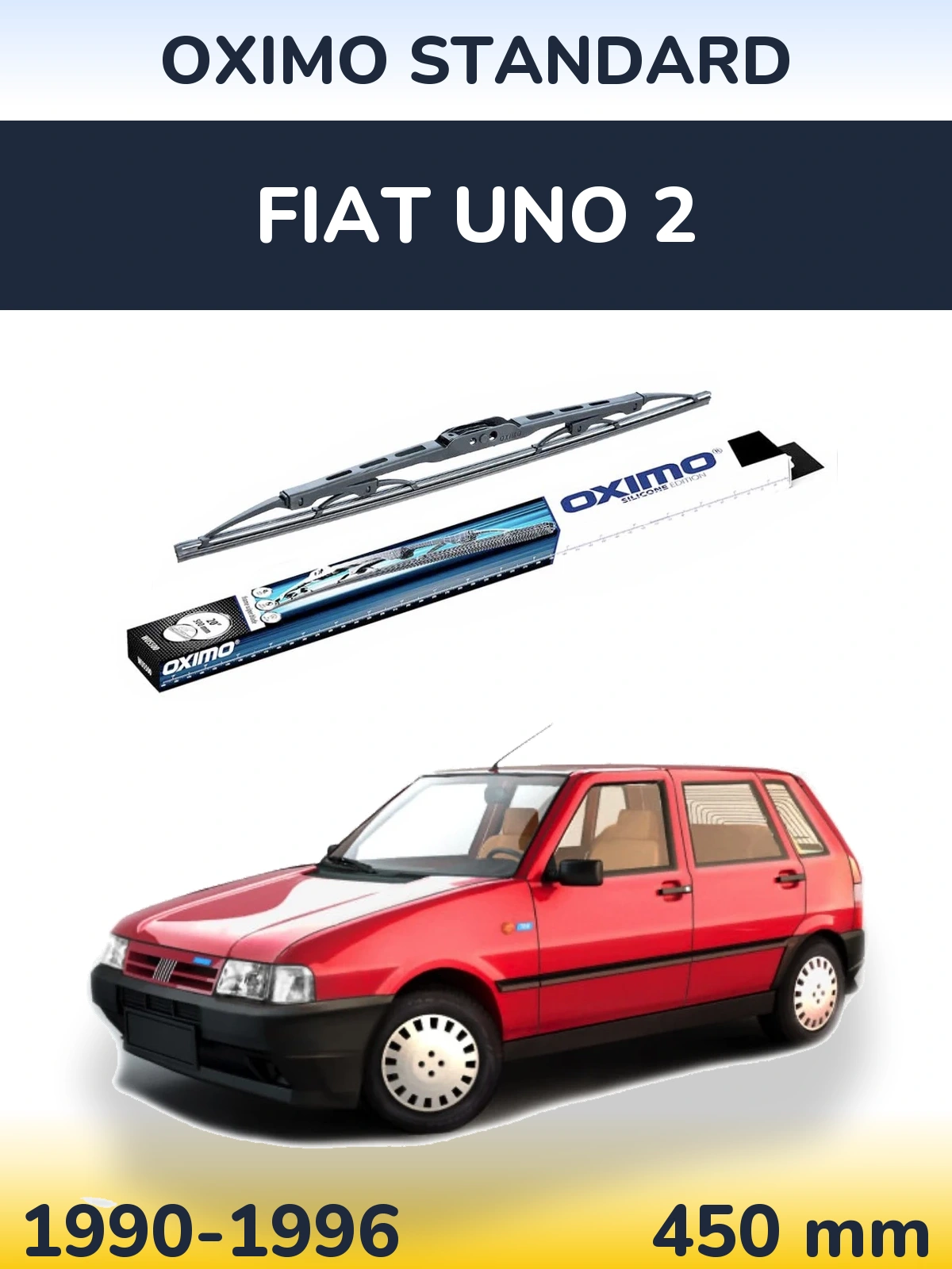 Przednia wycieraczka Oximo Standard 450 mm do Fiat Uno 2 1990-1996