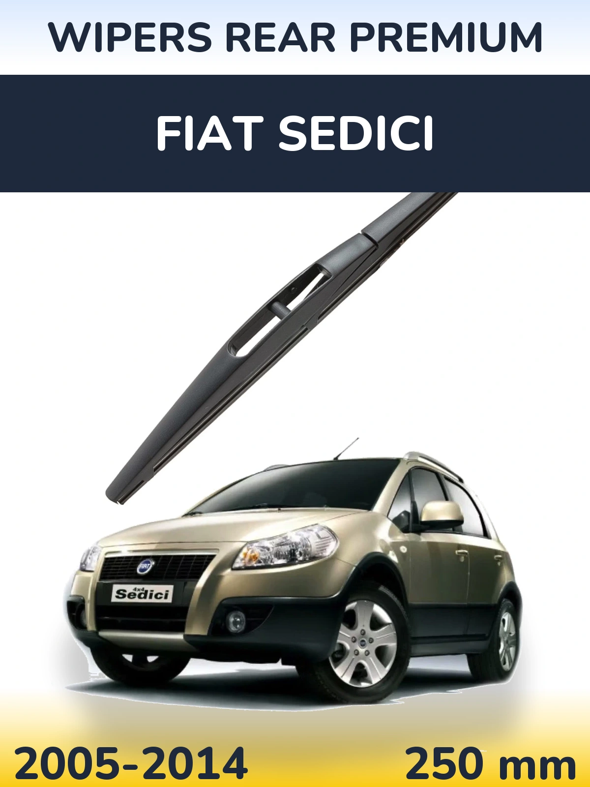 Задний дворник WIPERS REAR PREMIUM 250 мм для Fiat Sedici 2005-2014