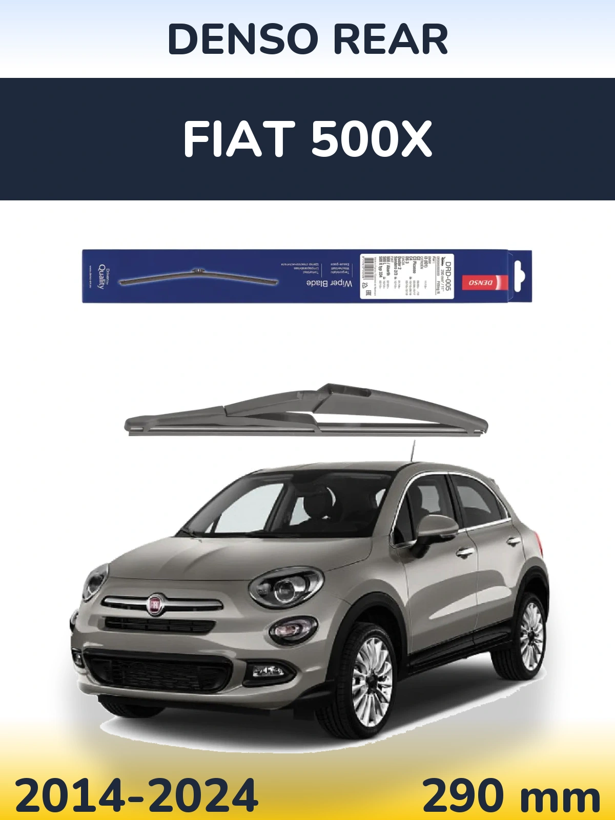Tylna wycieraczka Denso Rear 290 mm do Fiat 500X 2014-2024