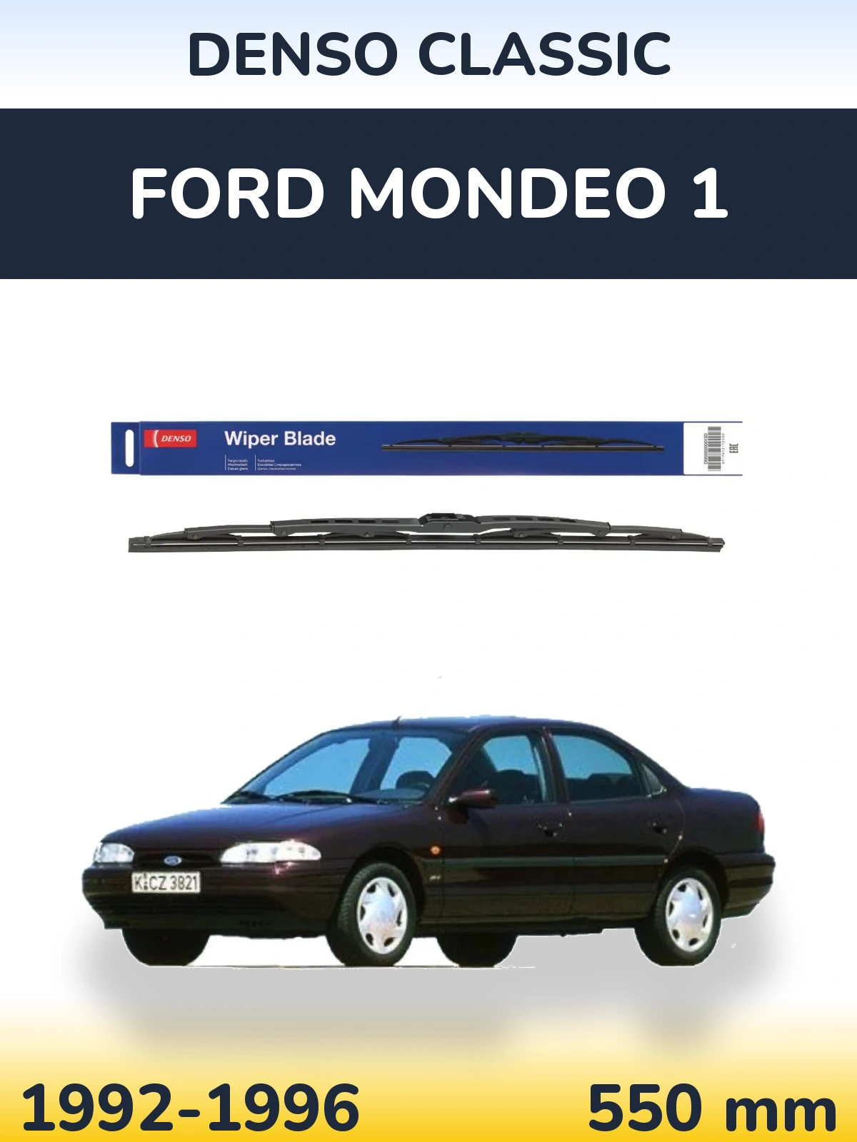 Tylna wycieraczka Denso Classic 550 mm do Ford Mondeo 1 1992-1996