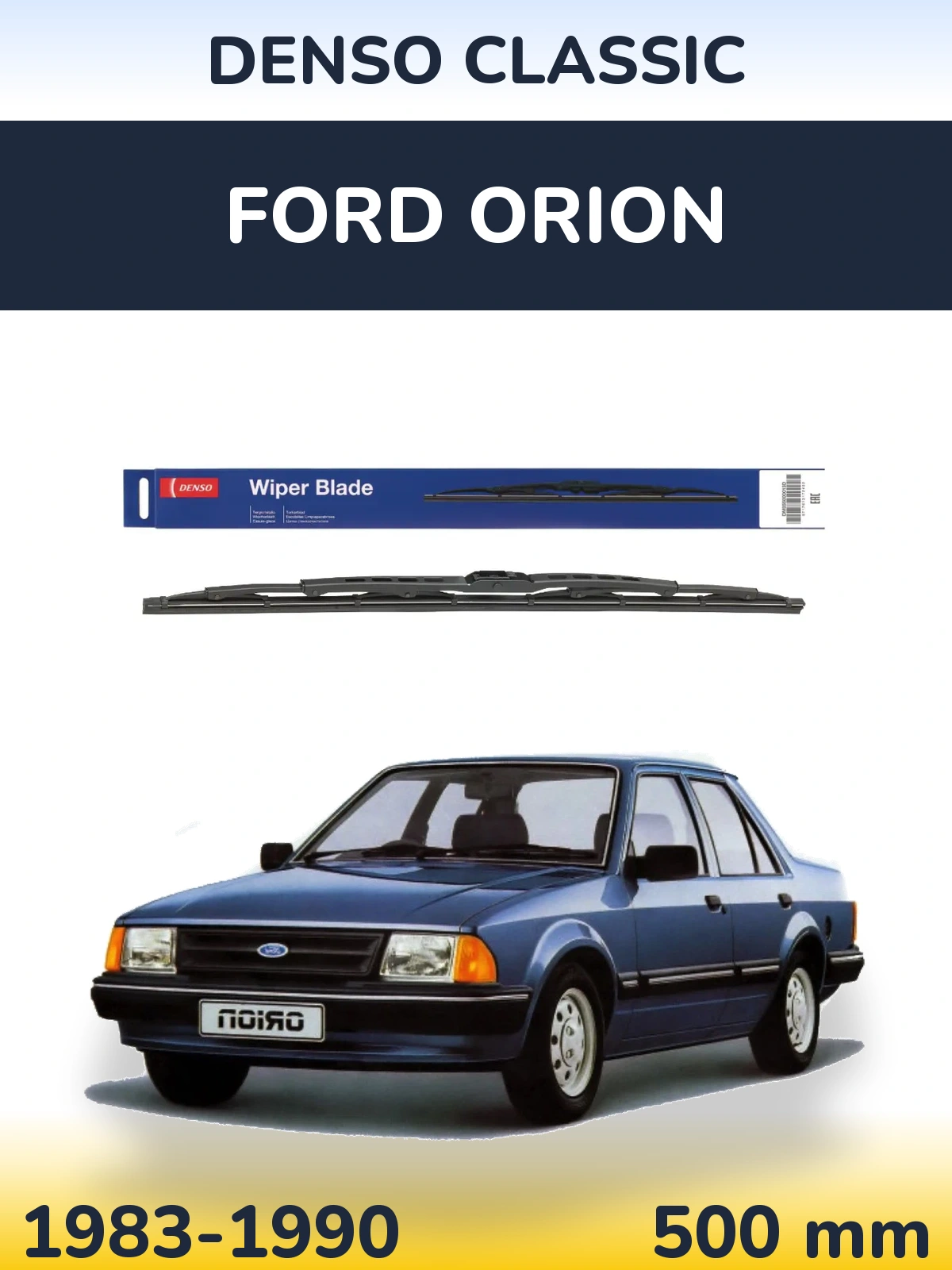 Tylna wycieraczka Denso Classic 500 mm do Ford Orion 1983-1990