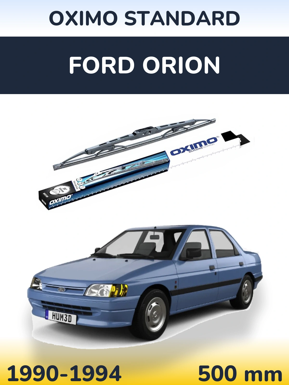 Tylna wycieraczka Oximo Standard 500 mm do Ford Orion 1990-1994