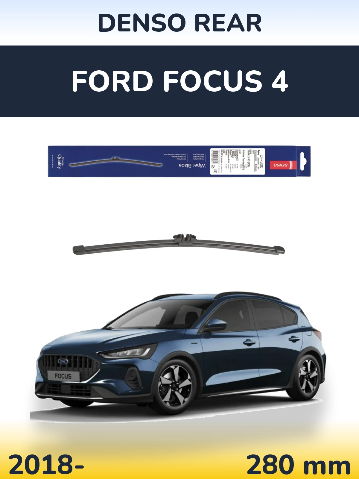 Tylna wycieraczka Denso Rear 280 mm do Ford Focus 4 2018-2026