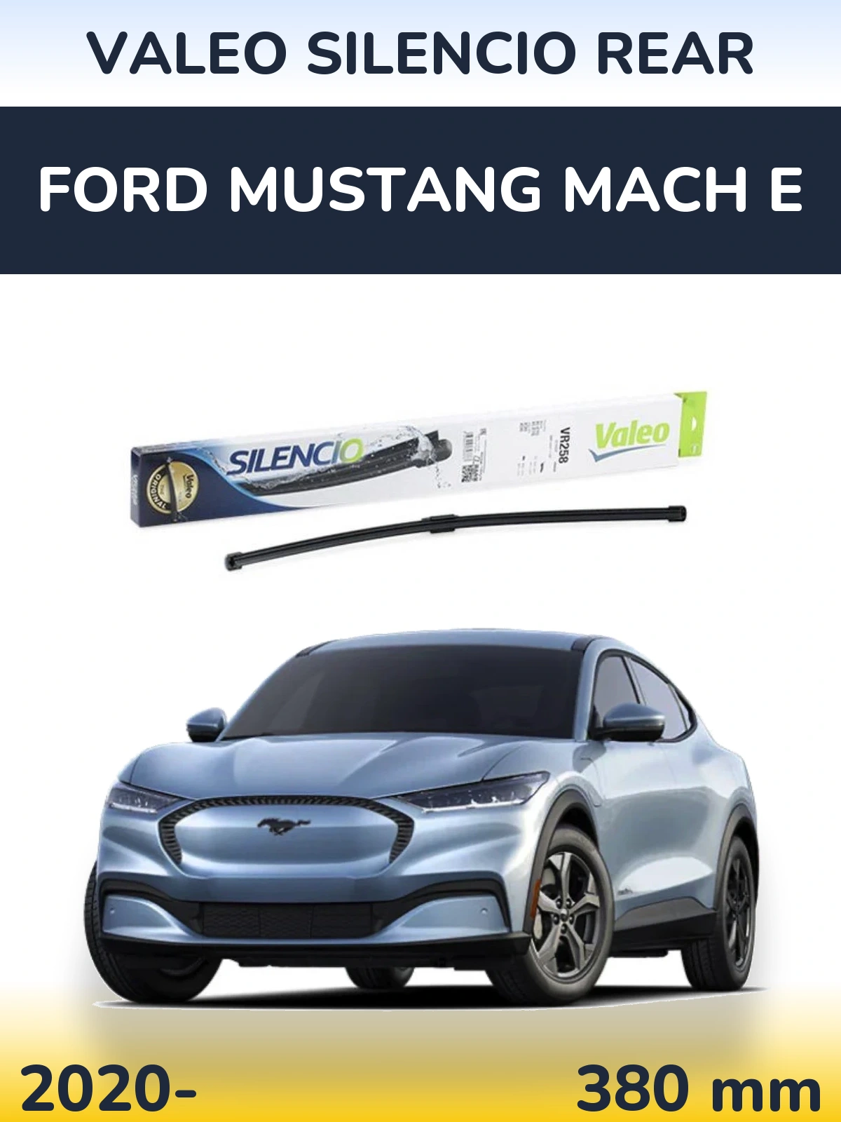 Tylna wycieraczka Valeo Silencio Rear 380 mm do Ford Mustang Mach E 2020-2026