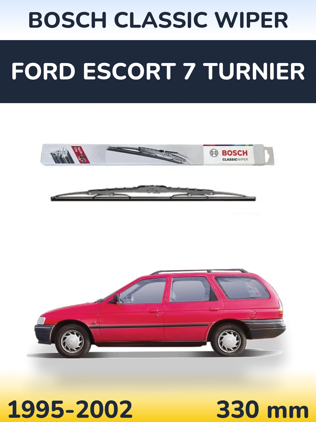 Tylna wycieraczka BOSCH Classic Wiper 340 mm do Ford Escort 7 Turnier 1995-2002