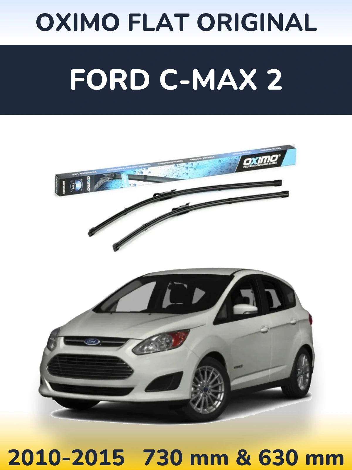 Komplet przednich wycieraczek Oximo Flat Original 700 & 650 mm do Ford C-MAX 2 2010-2015