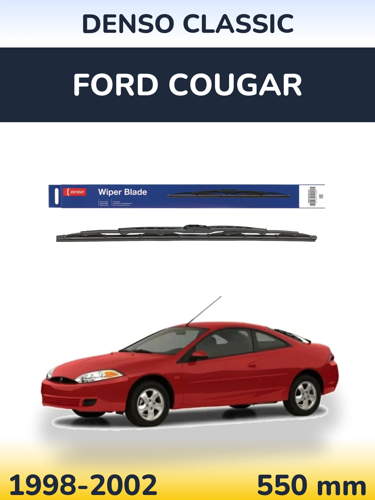 Tylna wycieraczka Denso Classic 550 mm do Ford Cougar 1998-2002