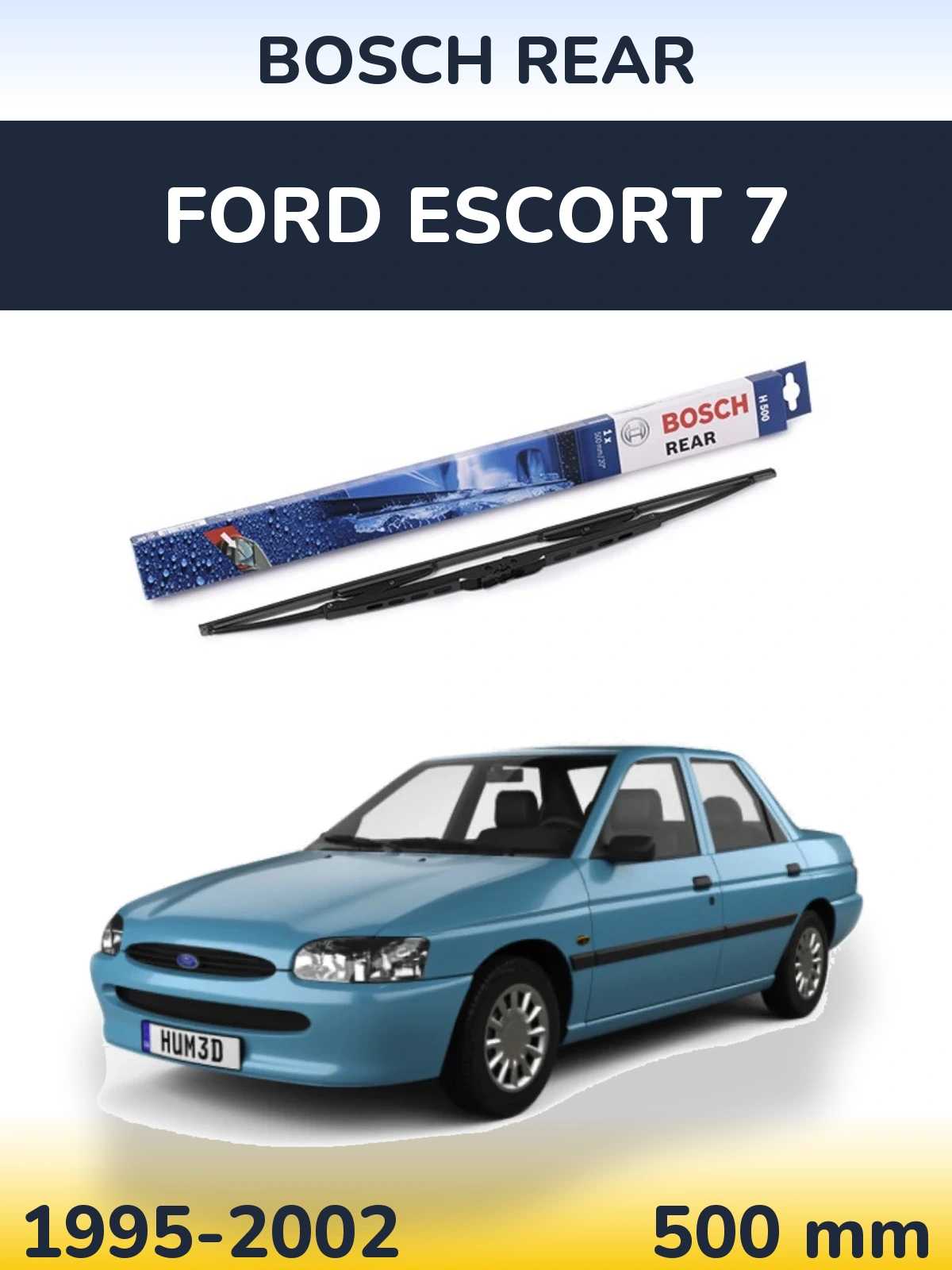 Tylna wycieraczka BOSCH Rear 500 mm do Ford Escort 7 1995-2002