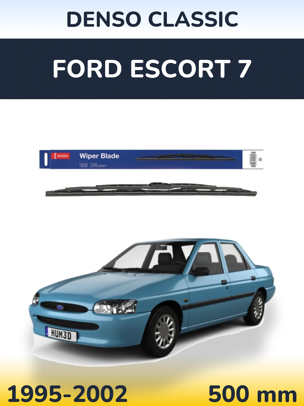 Tylna wycieraczka Denso Classic 500 mm do Ford Escort 7 1995-2002