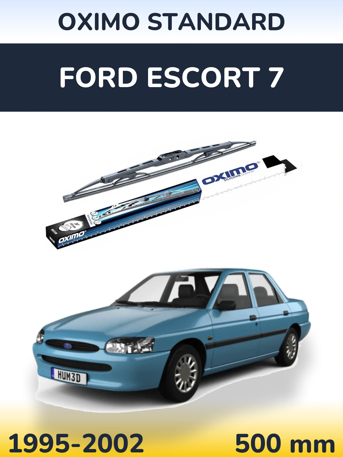 Tylna wycieraczka Oximo Standard 500 mm do Ford Escort 7 1995-2002