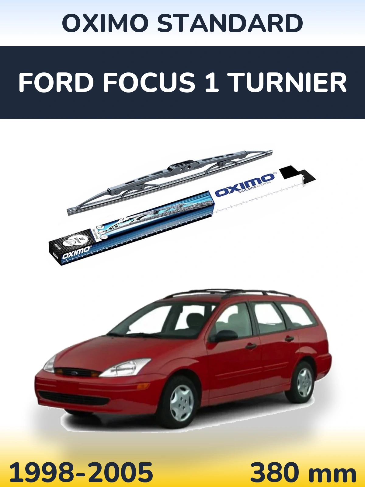 Rear wiper blade Oximo Standard 375 mm for Ford Focus 1 Turnier 1998-2005