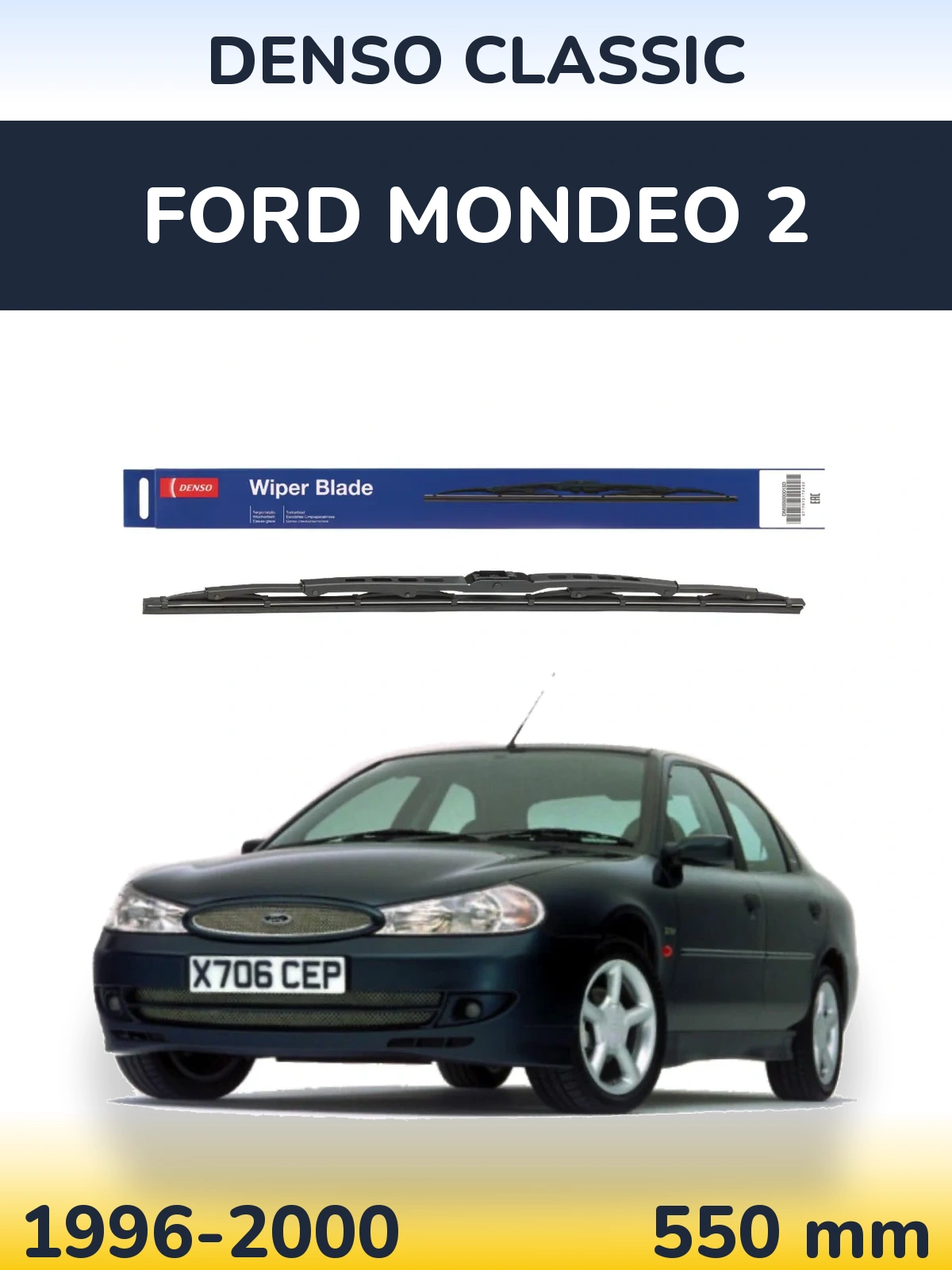 Tylna wycieraczka Denso Classic 550 mm do Ford Mondeo 2 1996-2000