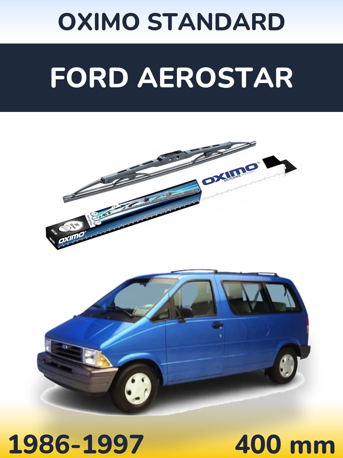 Tylna wycieraczka Oximo Standard 400 mm do Ford Aerostar 1986-1997