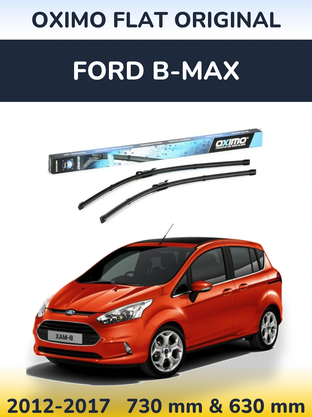 Komplet przednich wycieraczek Oximo Flat Original 700 & 650 mm do Ford B-Max 2012-2017