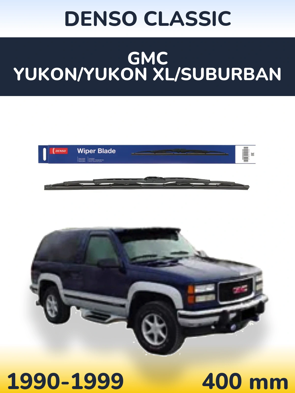 Tylna wycieraczka Denso Classic 400 mm do GMC Yukon/Yukon XL/Suburban 1990-1999