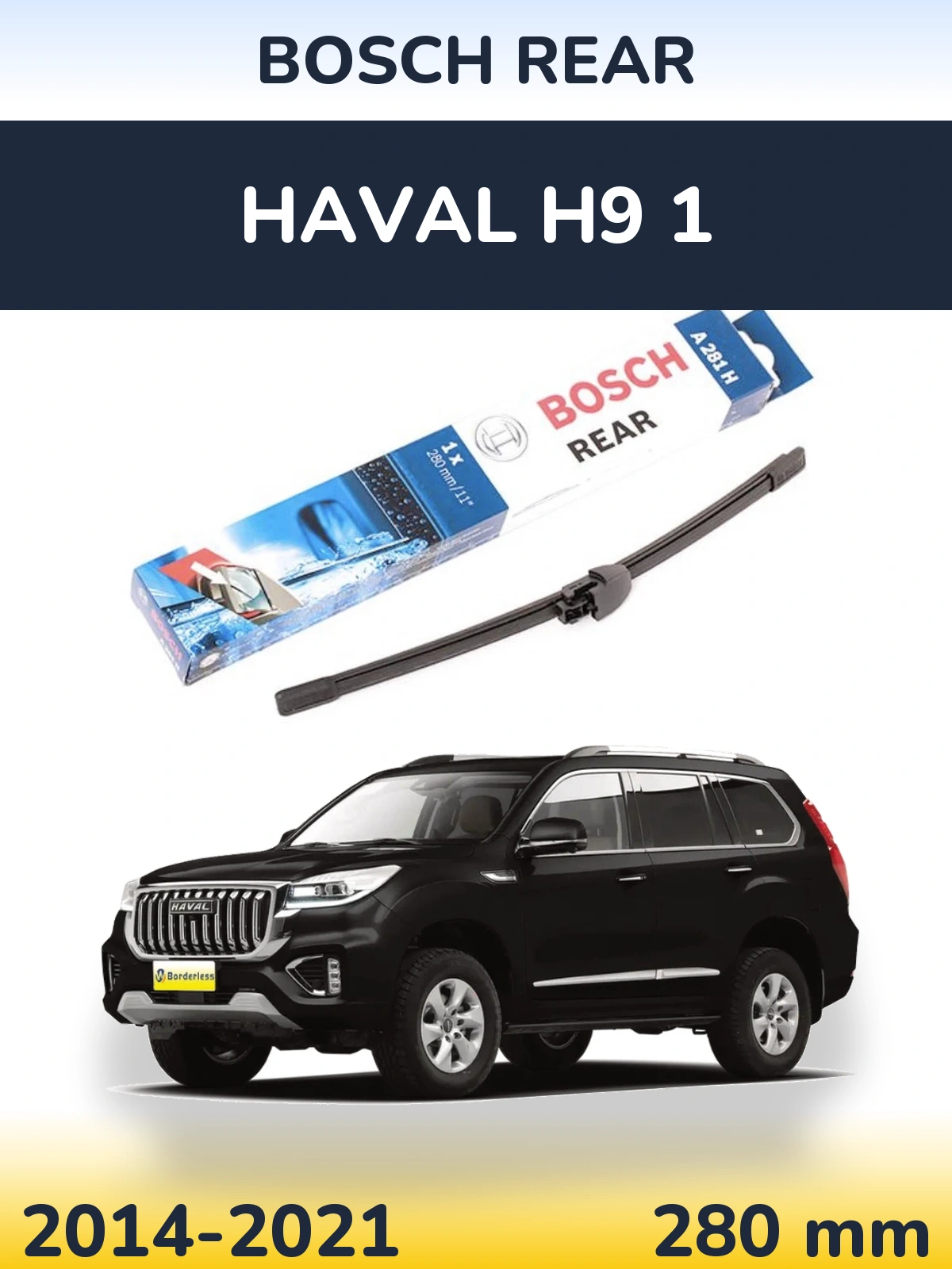 Tylna wycieraczka BOSCH Rear 280 mm do Haval H9 1 2014-2021