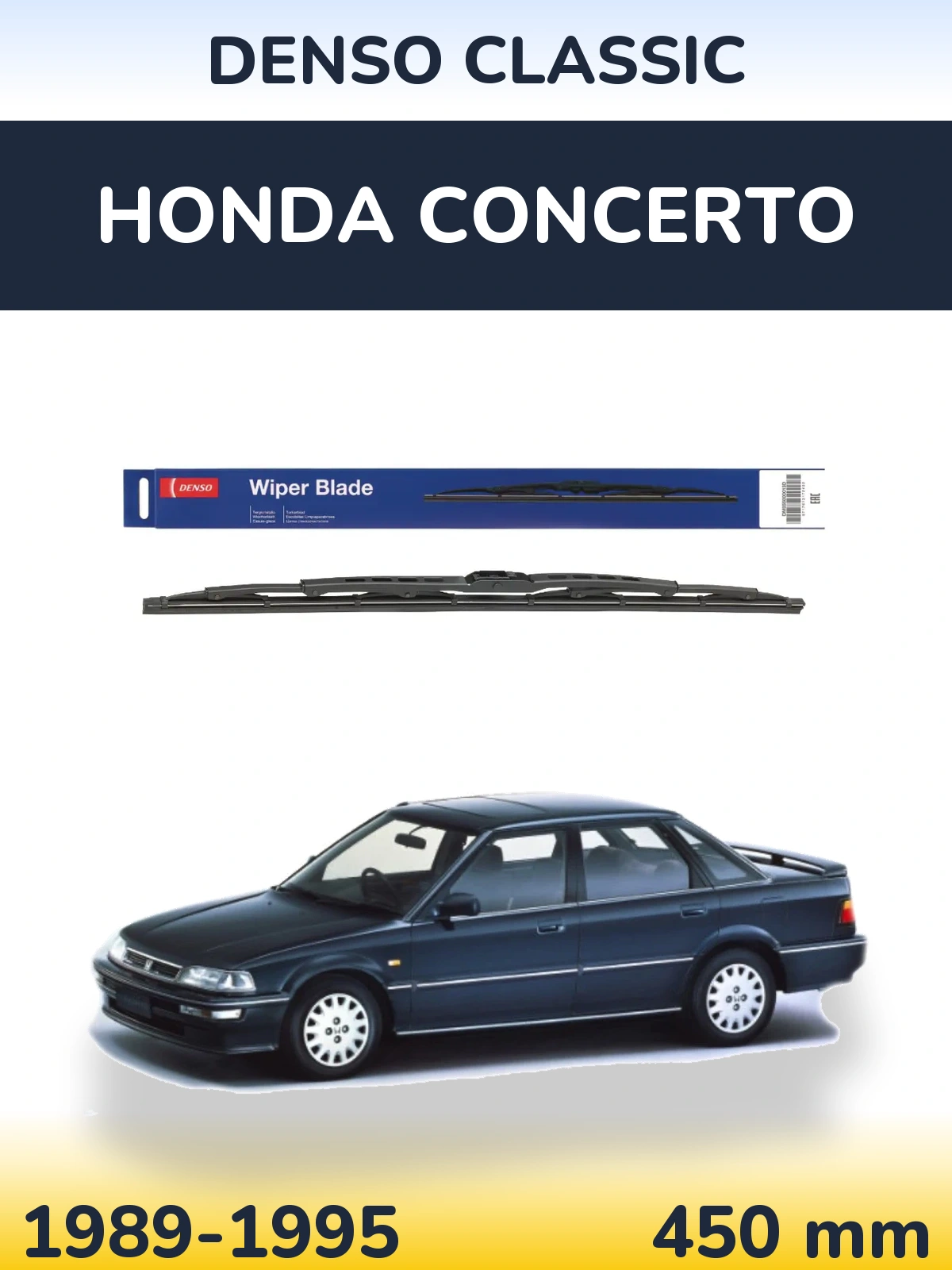 Tylna wycieraczka Denso Classic 450 mm do Honda Concerto 1989-1995