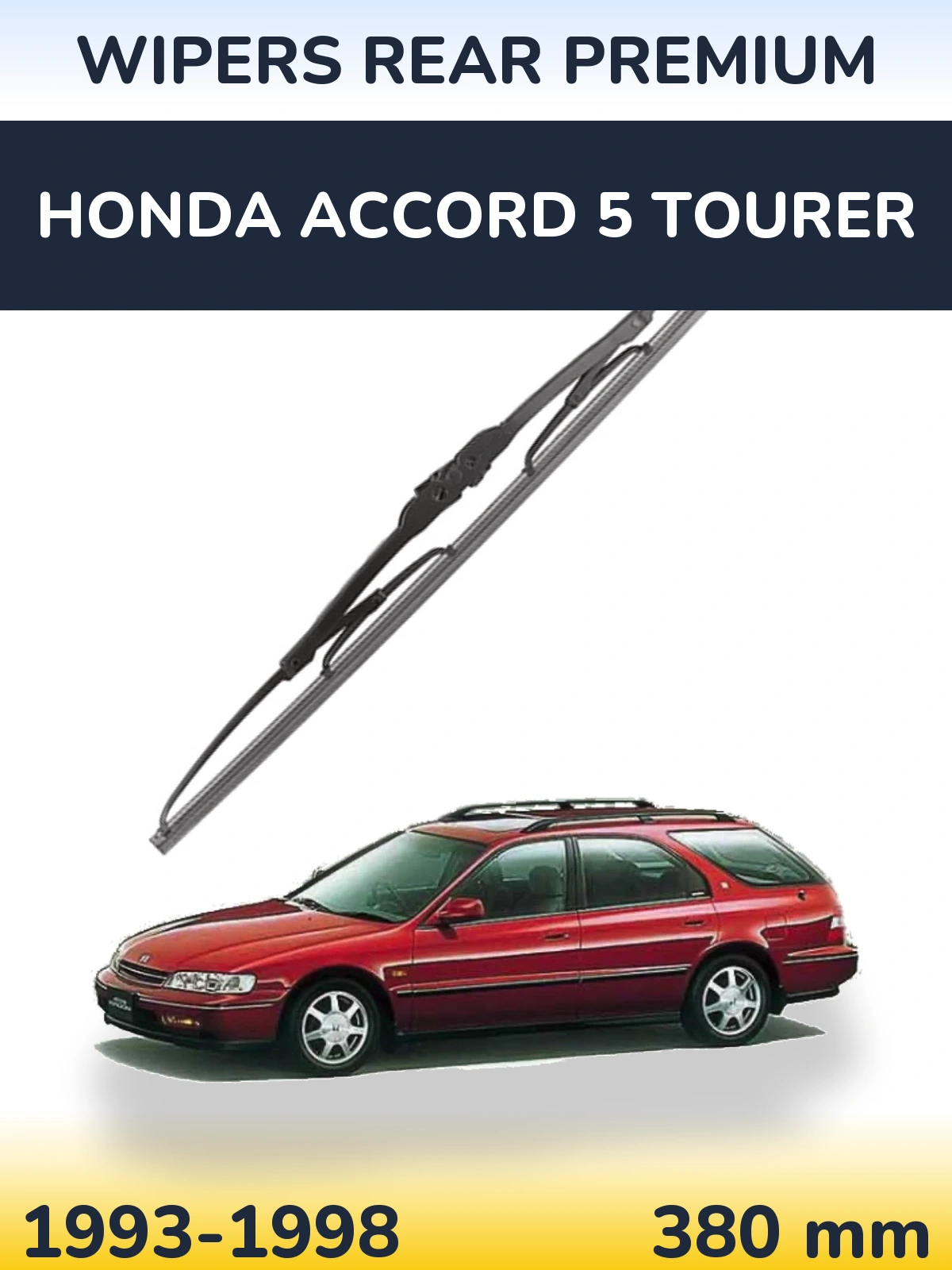 Tylna wycieraczka WIPERS REAR PREMIUM 380 mm do Honda Accord 5 Tourer 1993-1998