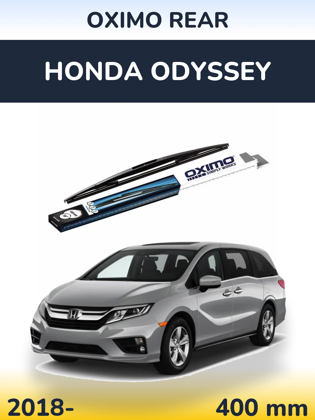 Rear wiper blade Oximo Rear 400 mm for Honda Odyssey 2018-2026