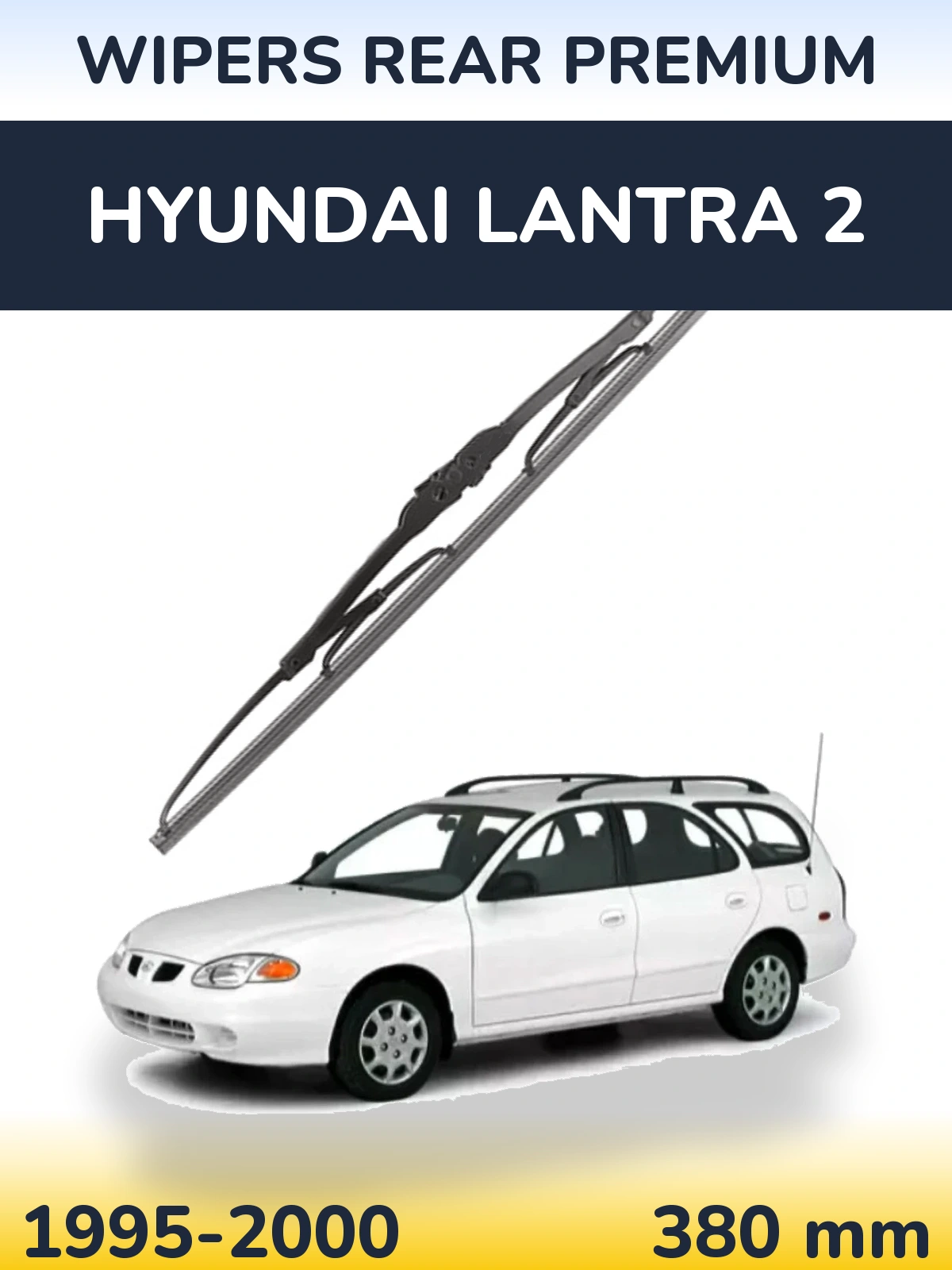 Задний дворник WIPERS REAR PREMIUM 380 мм для Hyundai Lantra 2 1995-2000