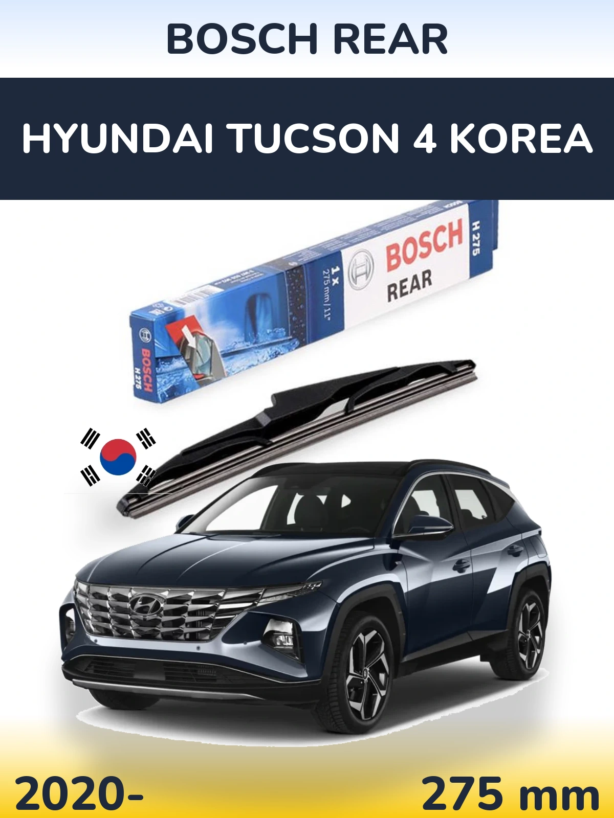Tylna wycieraczka BOSCH Rear 275 mm do Hyundai Tucson 4 Korea 2020-2026