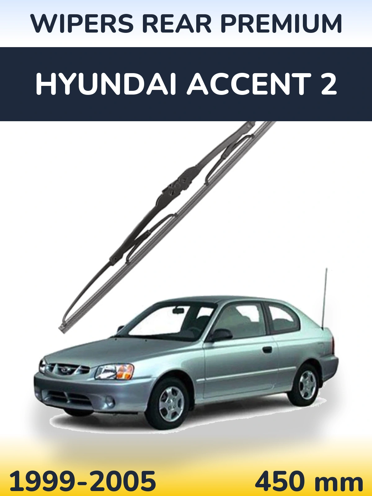Tylna wycieraczka WIPERS REAR PREMIUM 450 mm do Hyundai Accent 2 1999-2005
