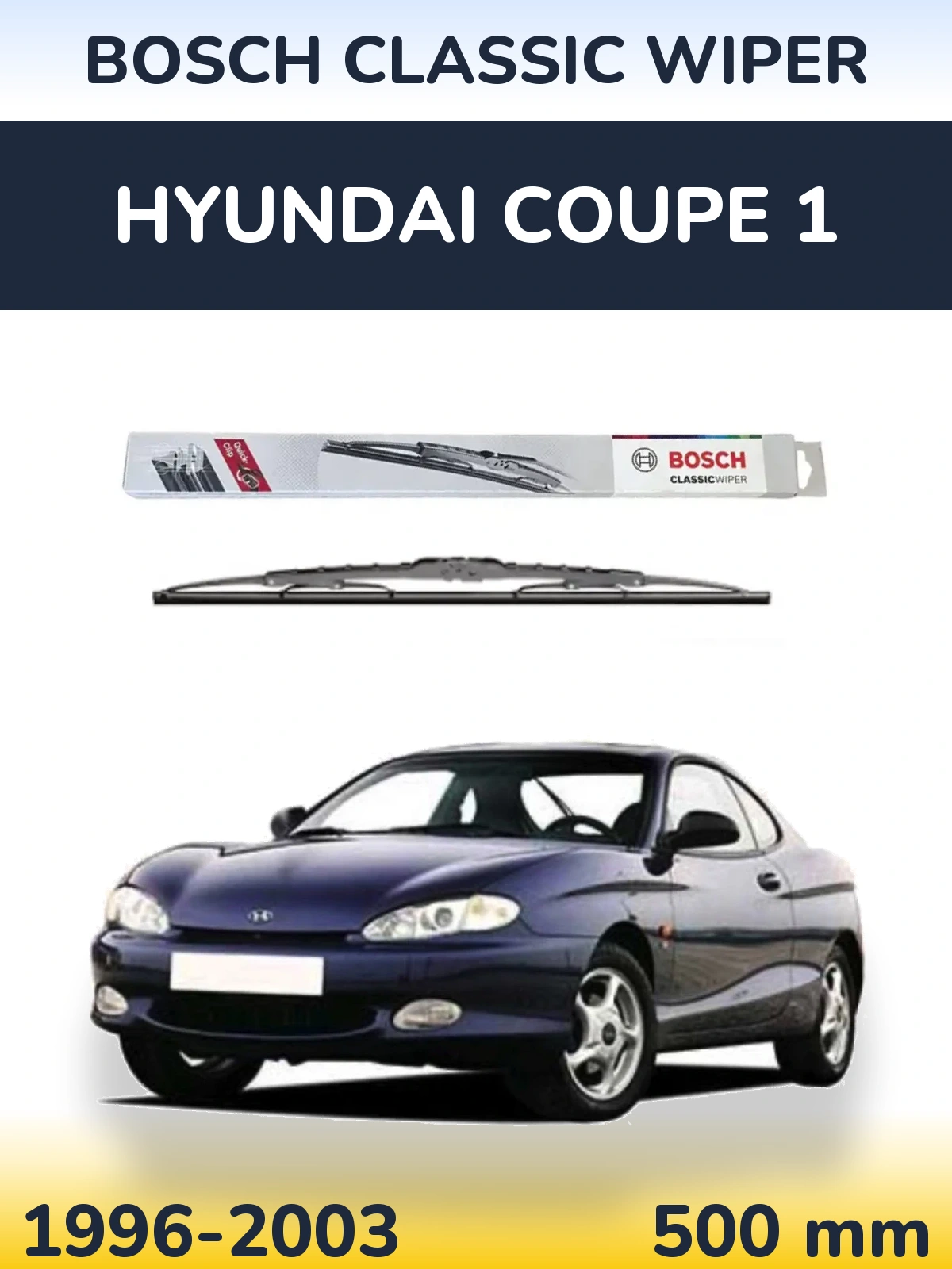 Tylna wycieraczka BOSCH Classic Wiper 500 mm do Hyundai Coupe 1 1996-2003