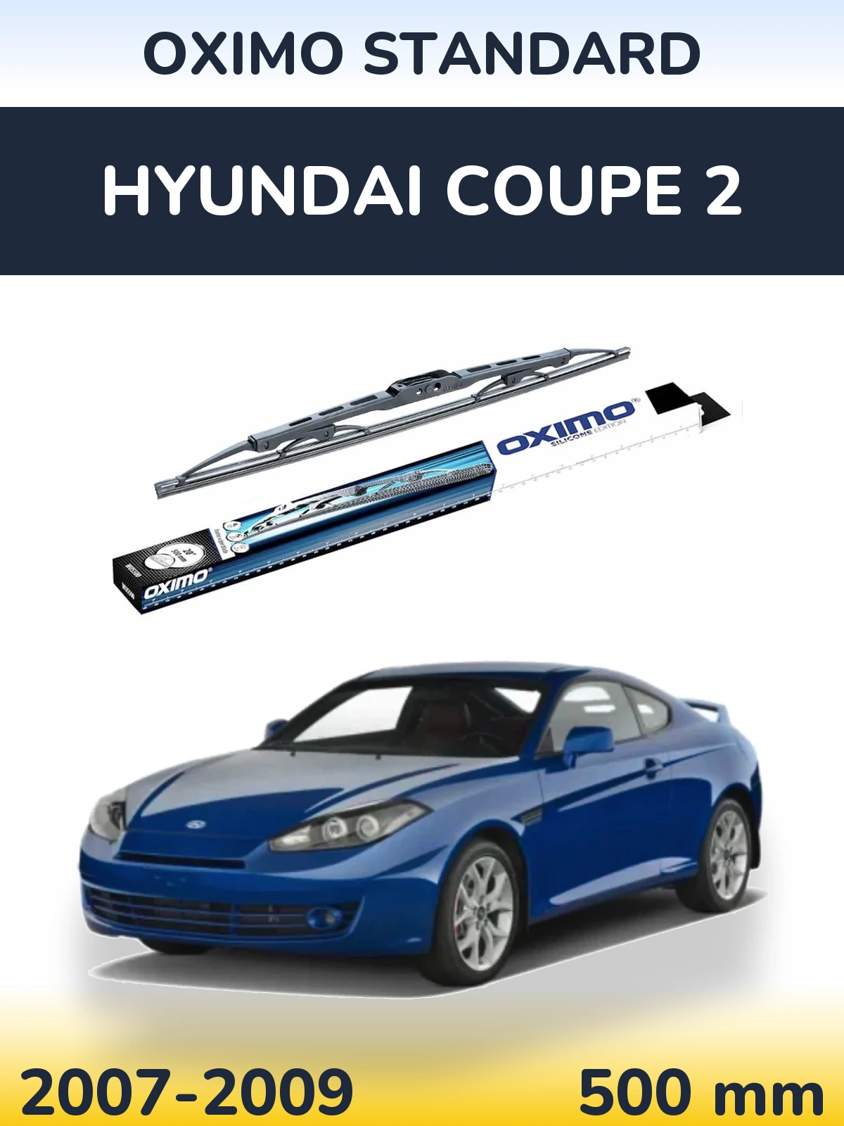 Tylna wycieraczka Oximo Standard 500 mm do Hyundai Coupe 2 2007-2009