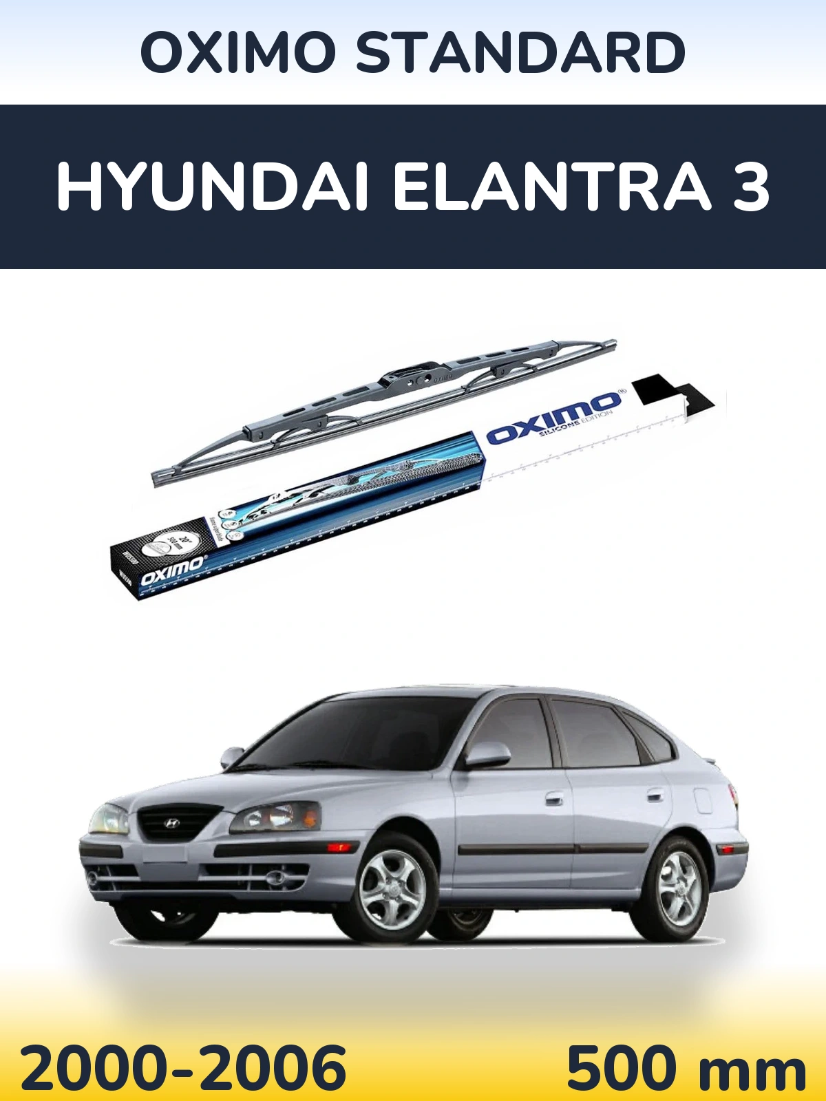 Tylna wycieraczka Oximo Standard 500 mm do Hyundai Elantra 3 2000-2006