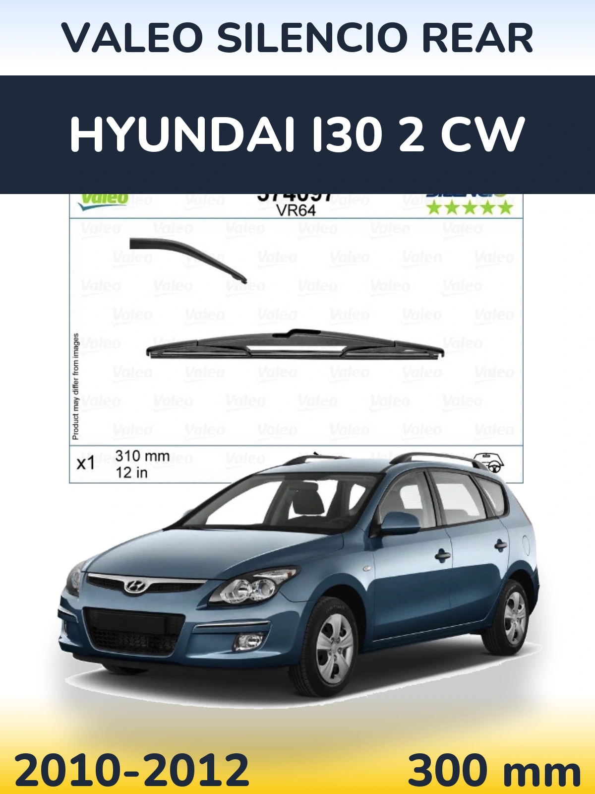 Tylna wycieraczka Valeo Silencio Rear 310 mm do Hyundai i30 2 CW 2010-2012