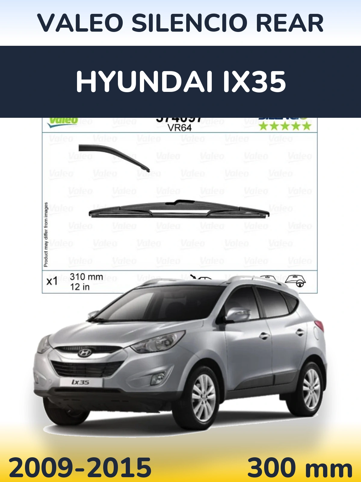 Tylna wycieraczka Valeo Silencio Rear 310 mm do Hyundai ix35 2009-2015