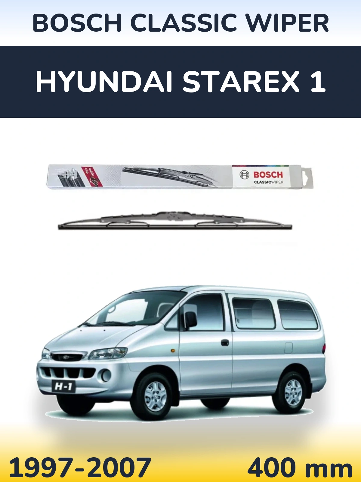 Tylna wycieraczka BOSCH Classic Wiper 400 mm do Hyundai Starex 1 1997-2007