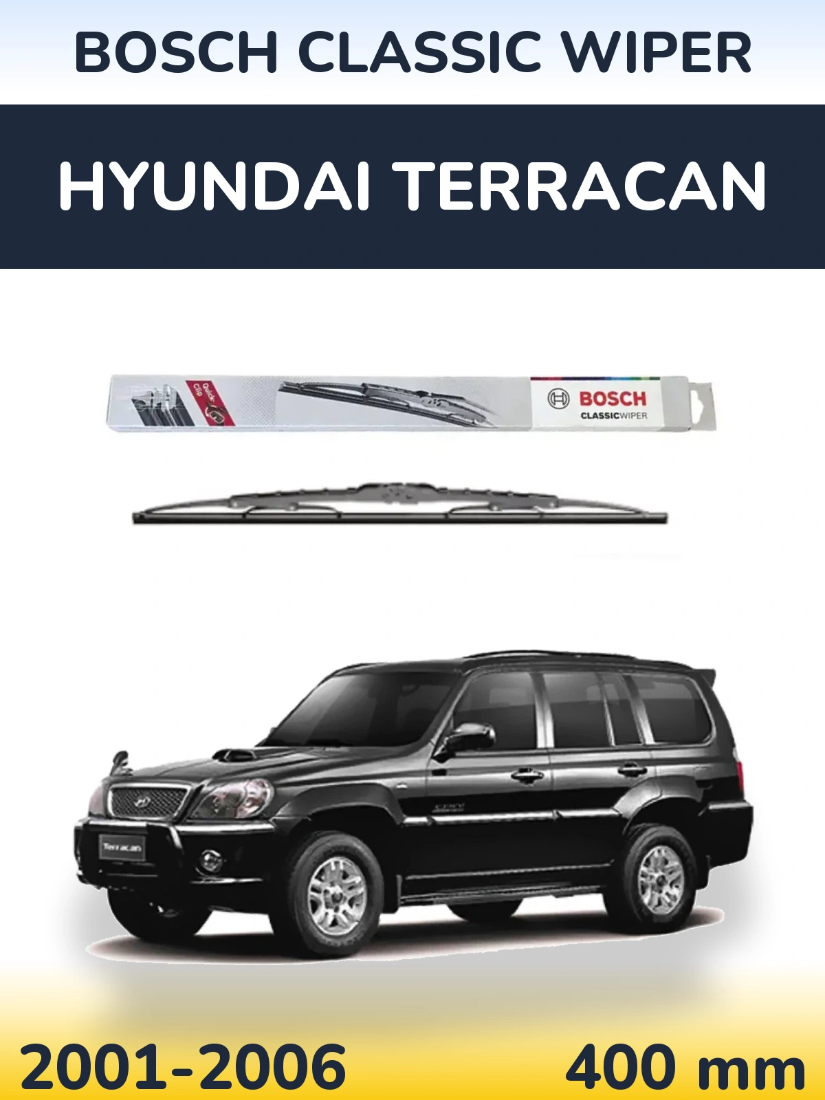 Tylna wycieraczka BOSCH Classic Wiper 400 mm do Hyundai Terracan 2001-2006