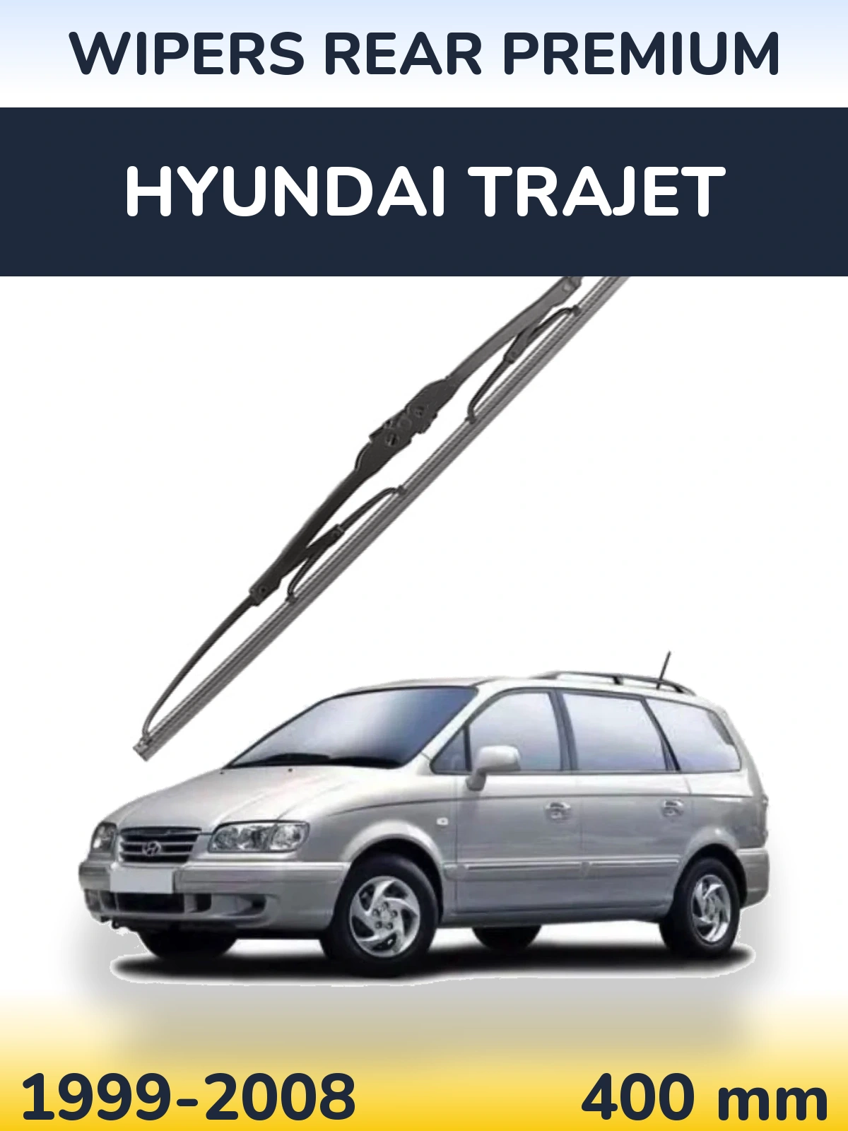 Rear wiper blade WIPERS REAR PREMIUM 400 mm for Hyundai Trajet 1999-2008