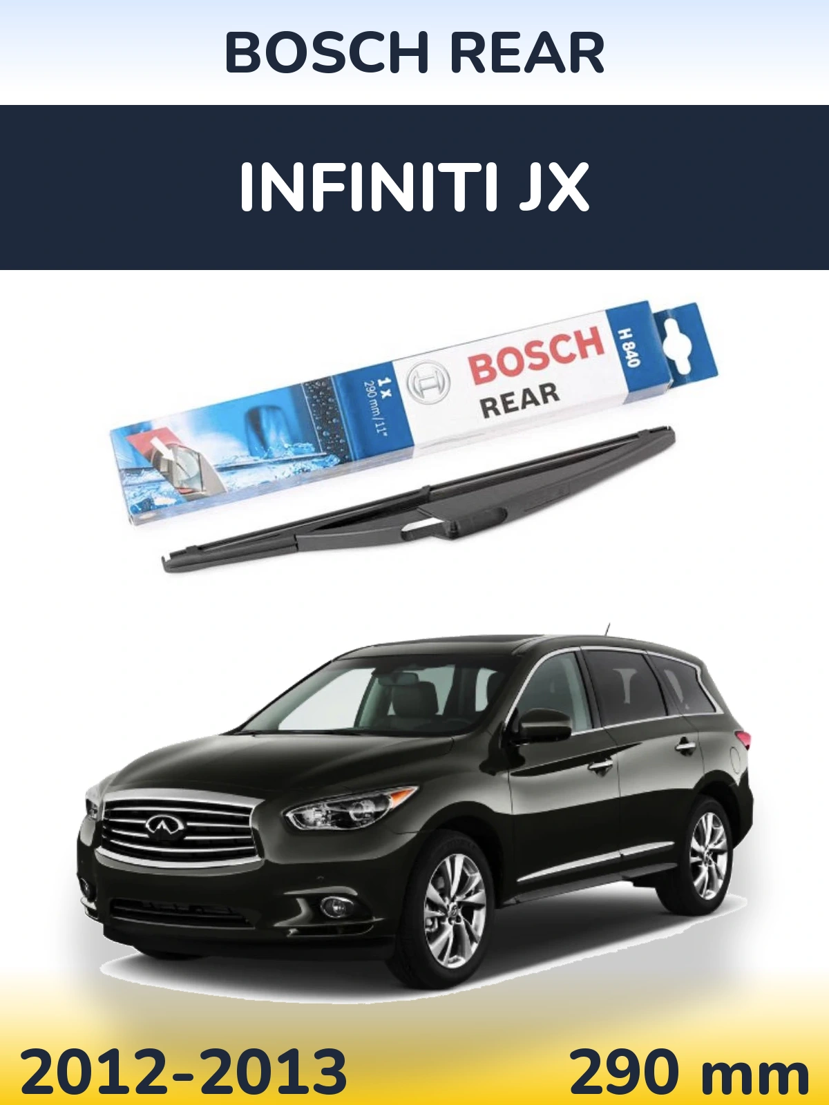 Tylna wycieraczka BOSCH Rear 290 mm do Infiniti JX 2012-2013
