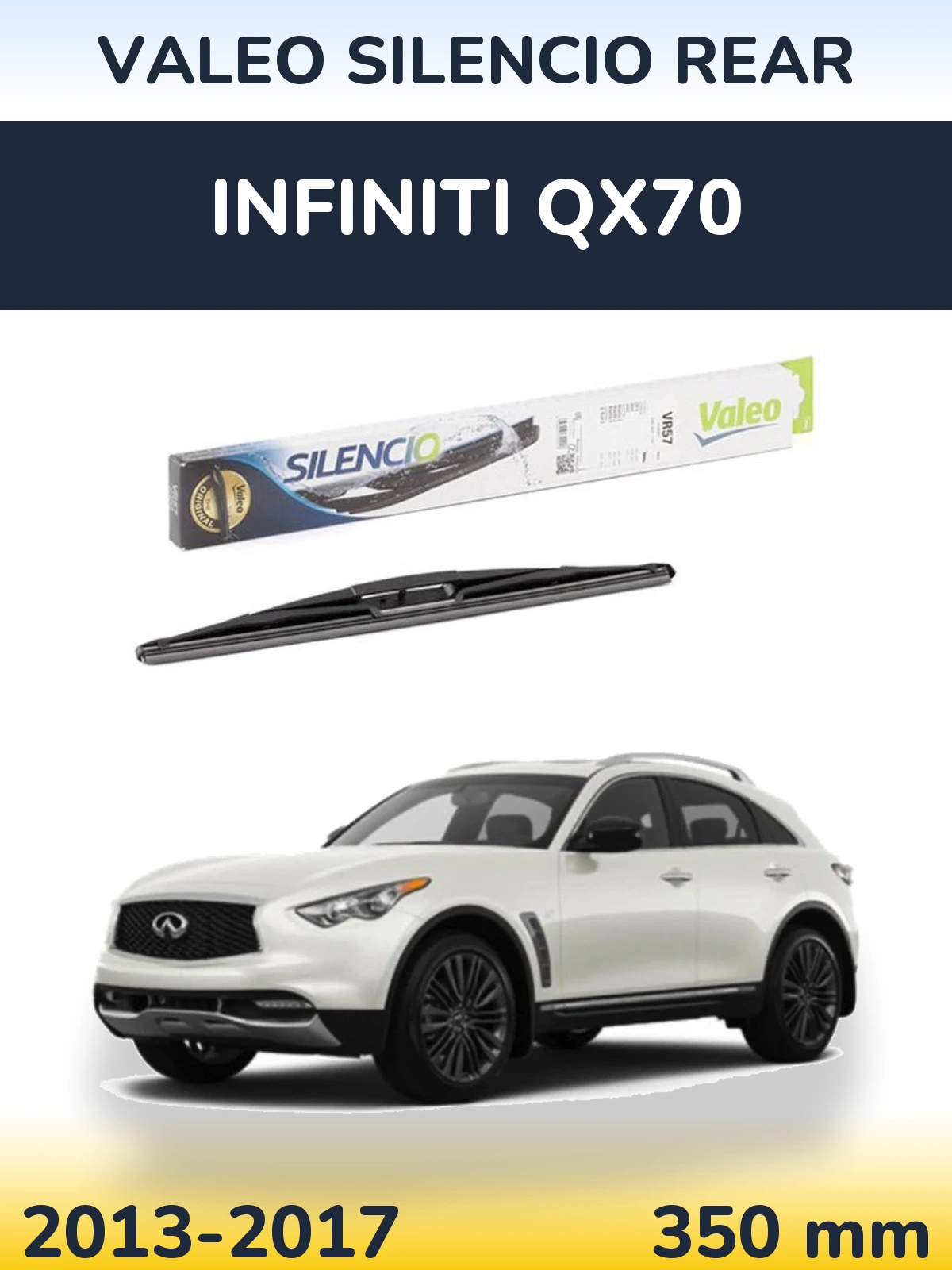 Tylna wycieraczka Valeo Silencio Rear 345 mm do Infiniti QX70 2013-2017