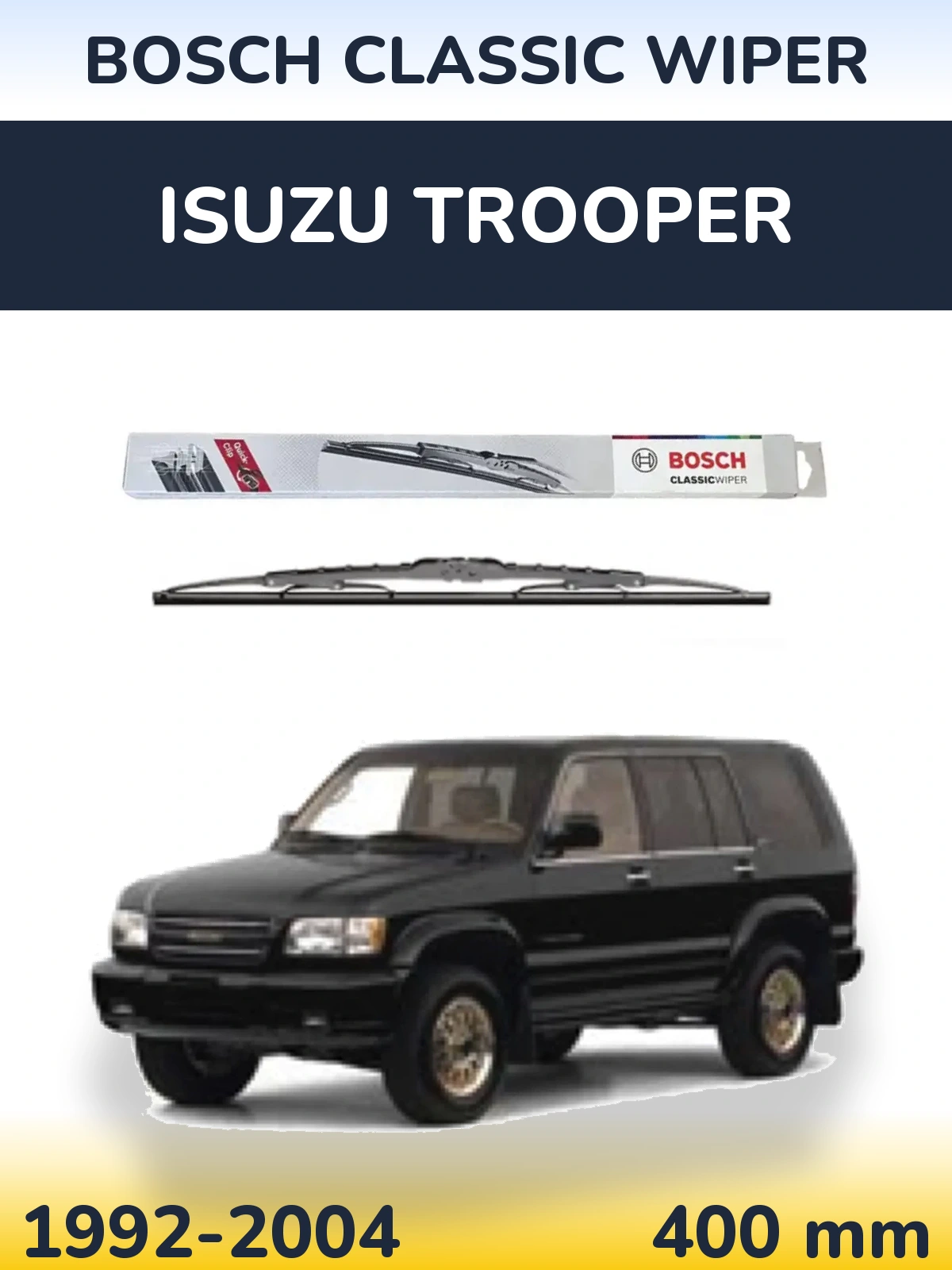 Tylna wycieraczka BOSCH Classic Wiper 400 mm do Isuzu Trooper 1992-2004