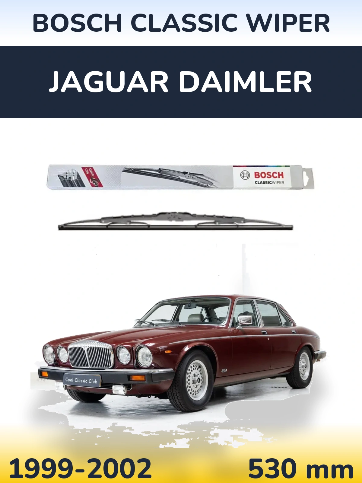 Przednia wycieraczka BOSCH Classic Wiper 530 mm do Jaguar Daimler 1999-2002