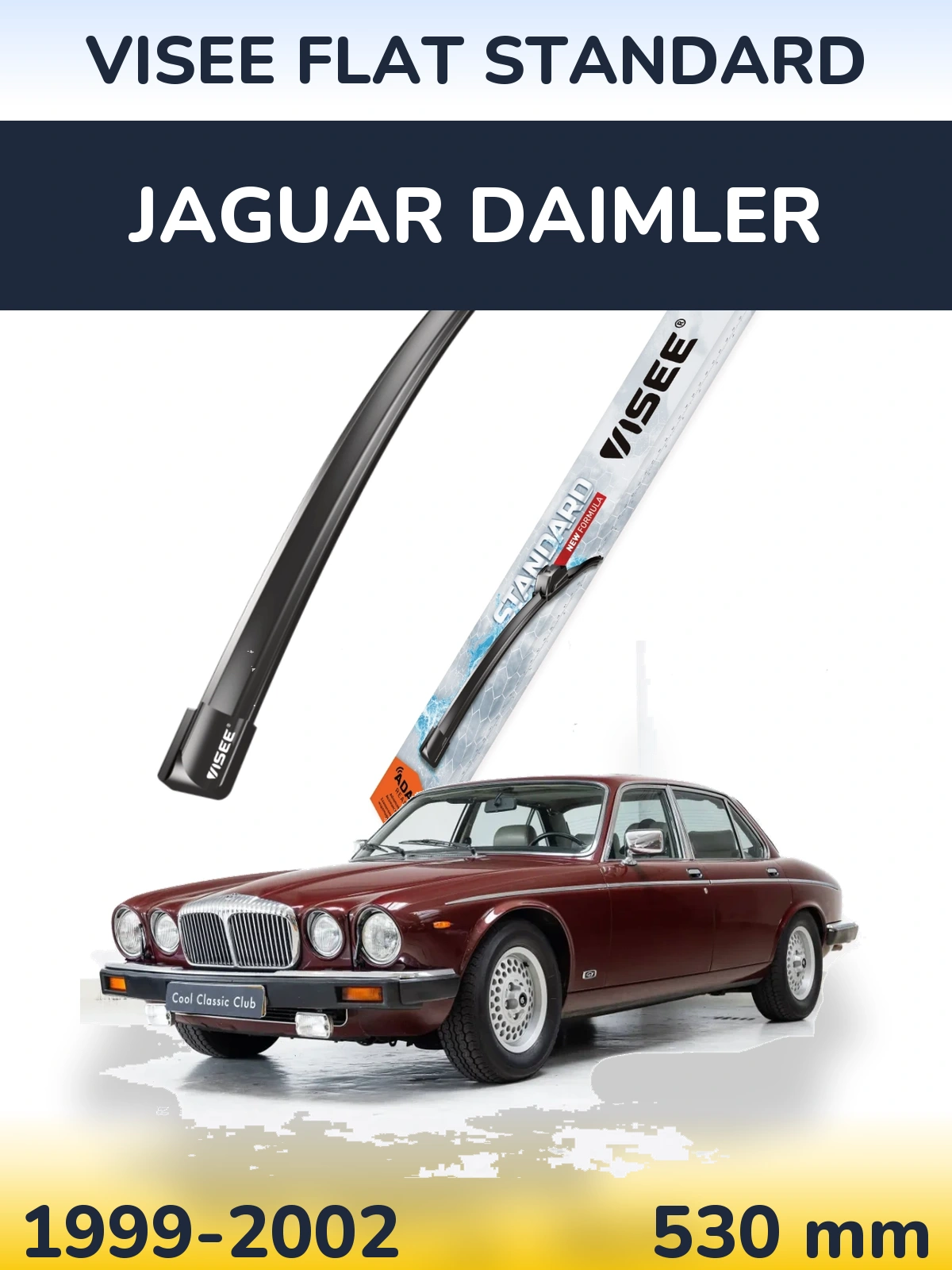 Передний дворник VISEE FLAT STANDARD 530 мм для Jaguar Daimler 1999-2002