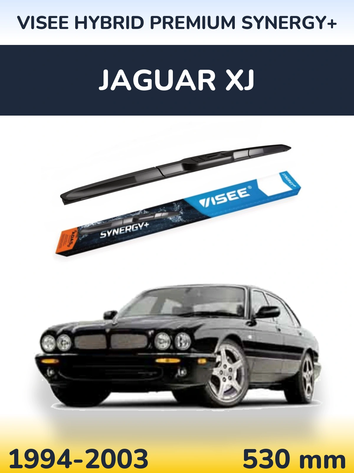 Przednia wycieraczka VISEE HYBRID PREMIUM SYNERGY+ 530 mm do Jaguar XJ 1994-2003
