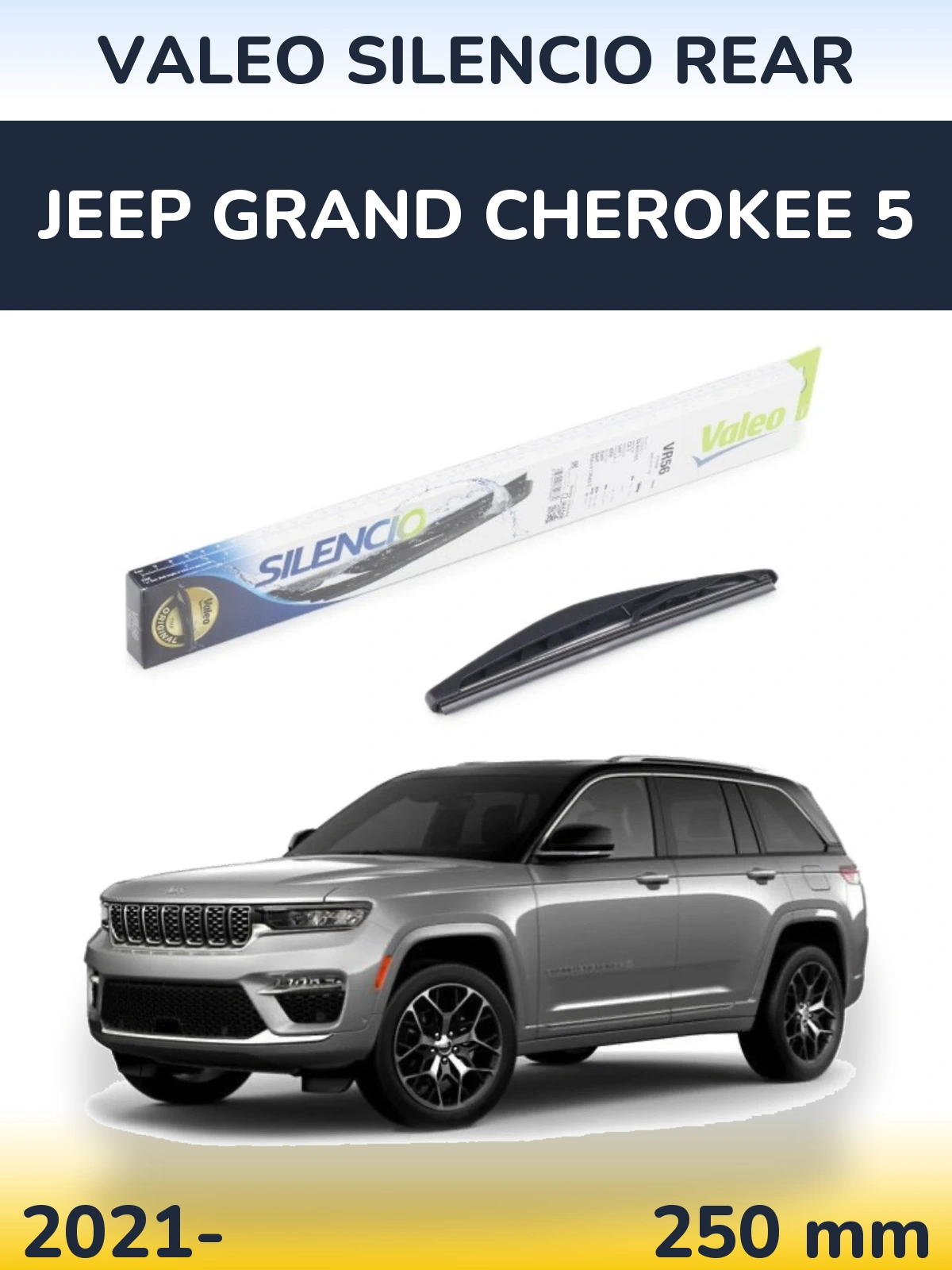 Tylna wycieraczka Valeo Silencio Rear 240 mm do Jeep Grand Cherokee 5 2021-2026