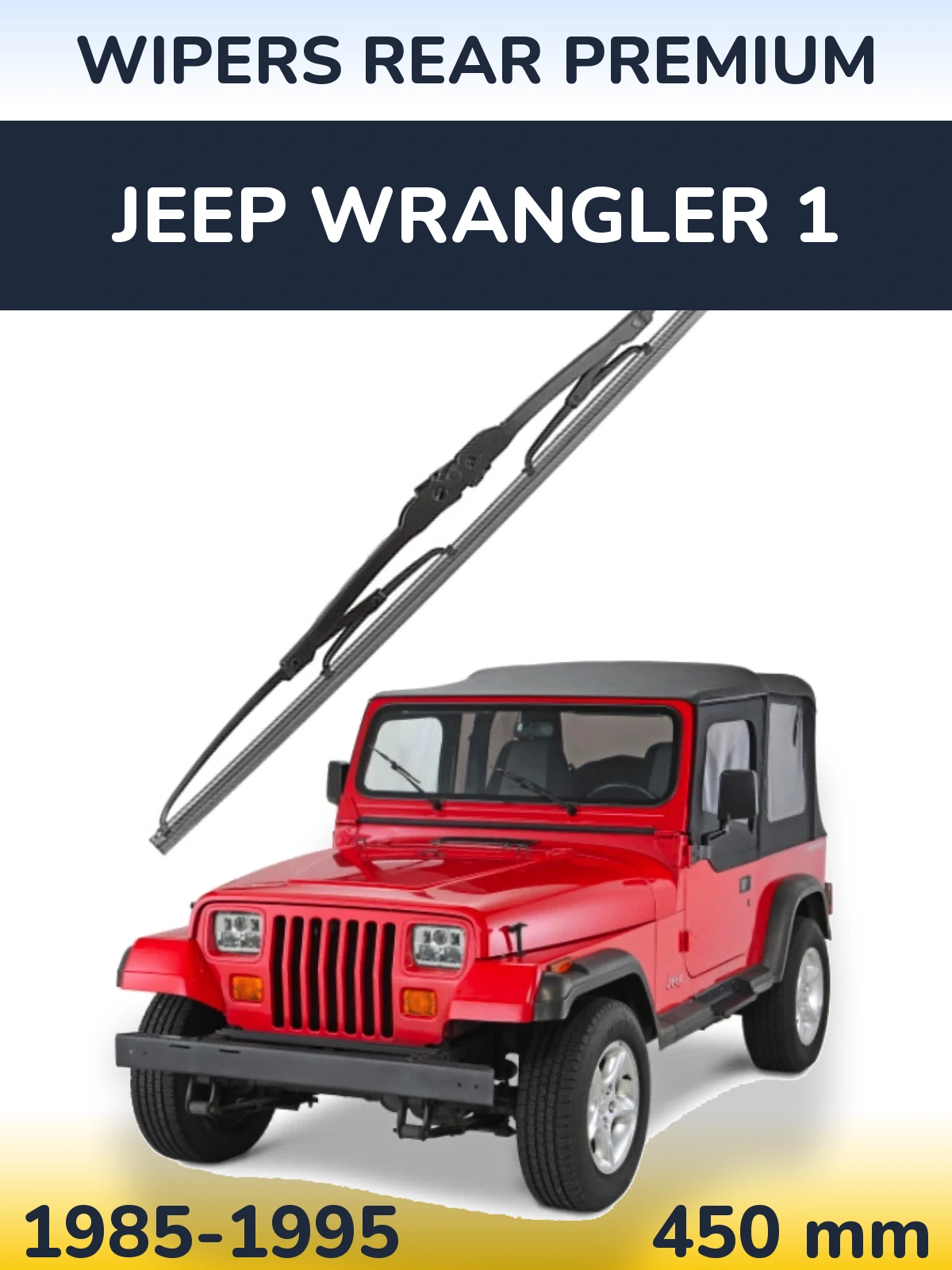 Tylna wycieraczka WIPERS REAR PREMIUM 450 mm do Jeep Wrangler 1 1985-1995