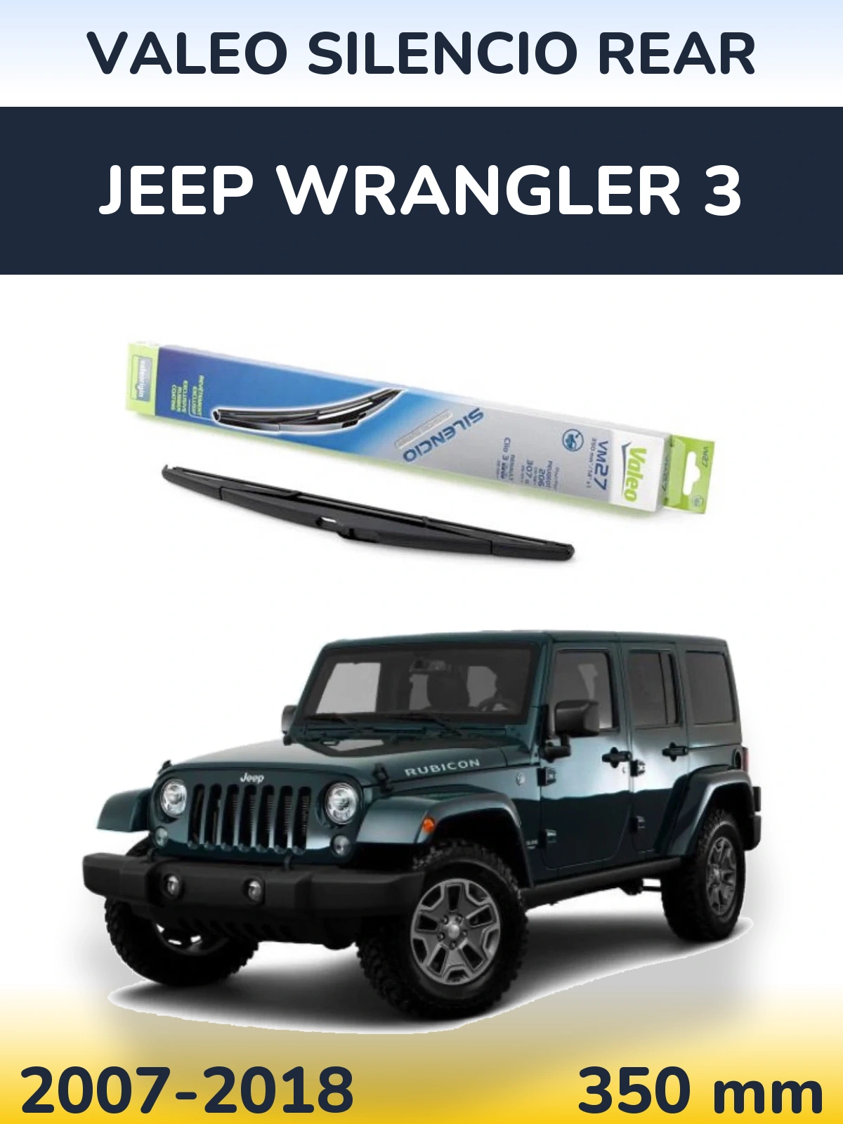 Tylna wycieraczka Valeo Silencio Rear 350 mm do Jeep Wrangler 3 2007-2018