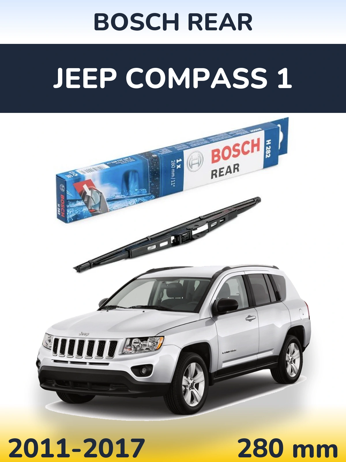 Tylna wycieraczka BOSCH Rear 280 mm do Jeep Compass 1 2011-2017