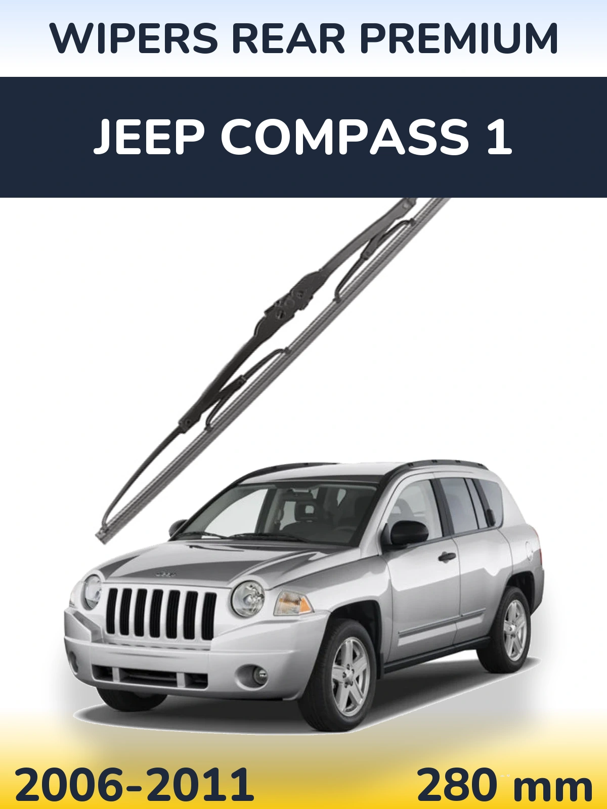 Tylna wycieraczka WIPERS REAR PREMIUM 280 mm do Jeep Compass 1 2006-2011