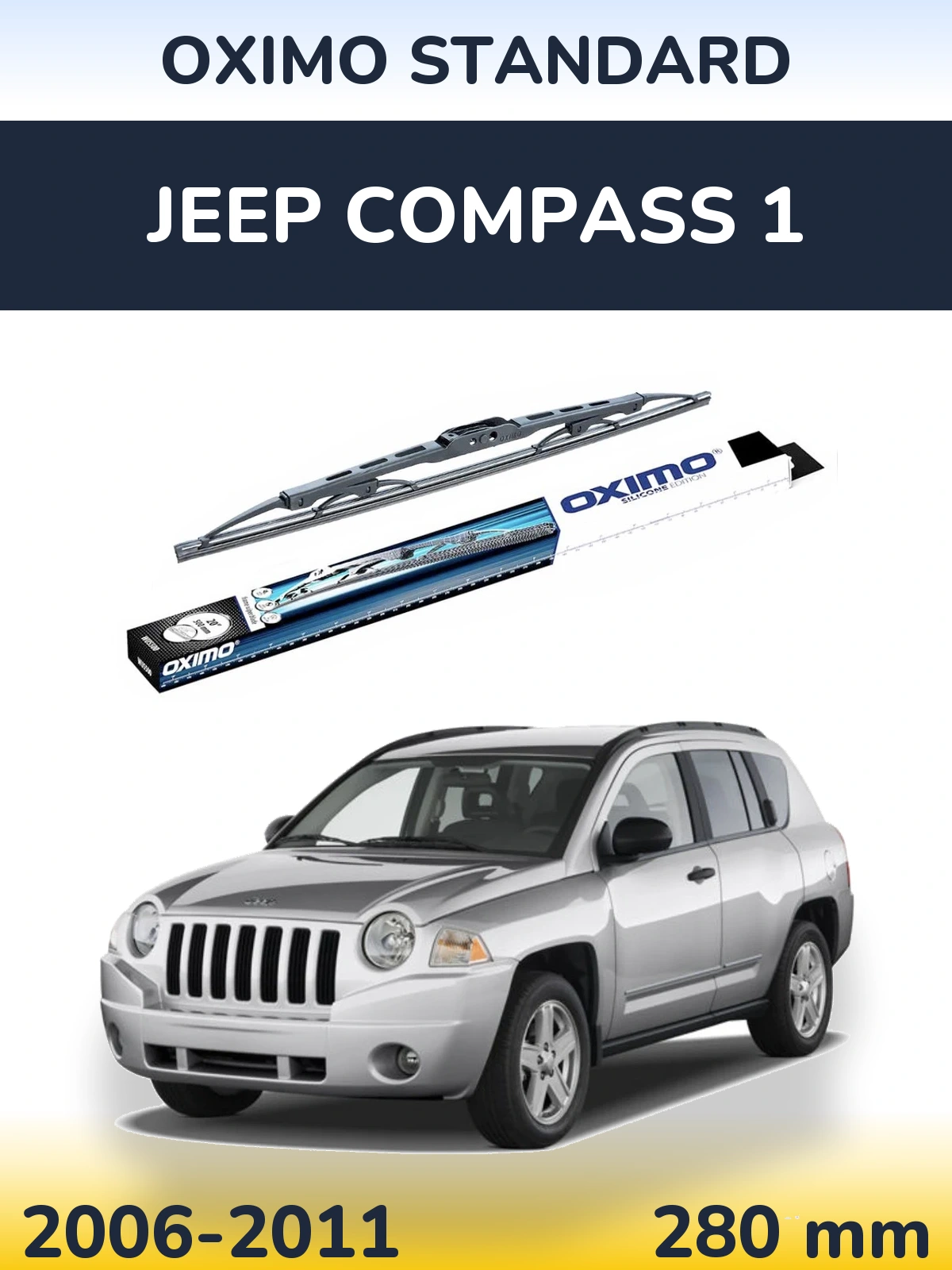 Tylna wycieraczka Oximo Standard 275 mm do Jeep Compass 1 2006-2011