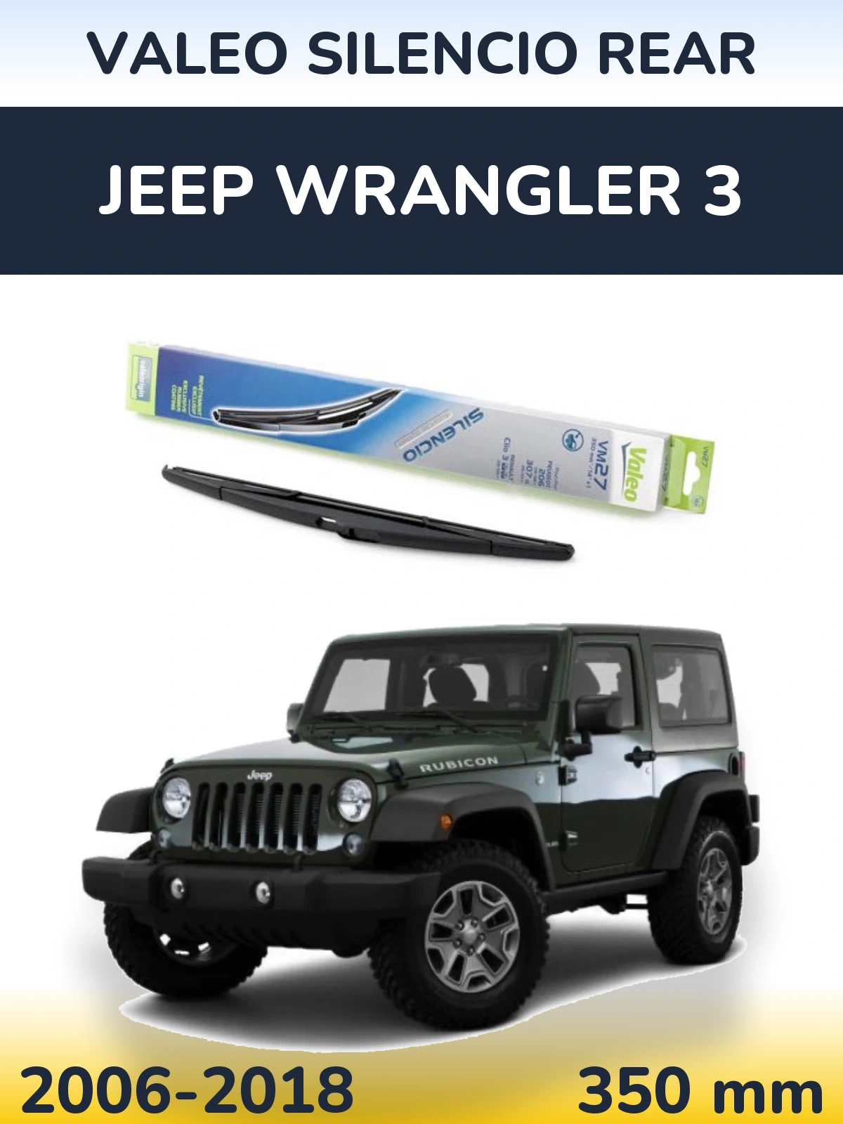 Tylna wycieraczka Valeo Silencio Rear 350 mm do Jeep Wrangler 3 2006-2018