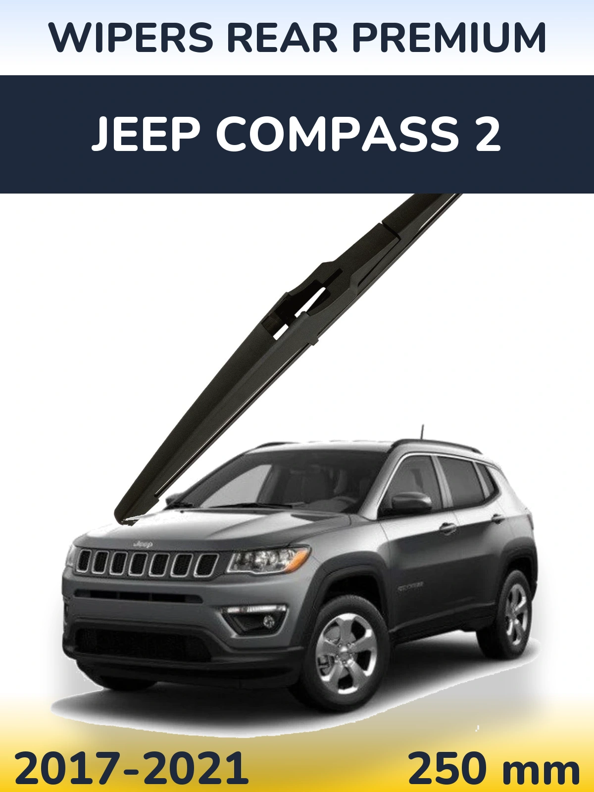 Tylna wycieraczka WIPERS REAR PREMIUM 250 mm do Jeep Compass 2 2017-2021