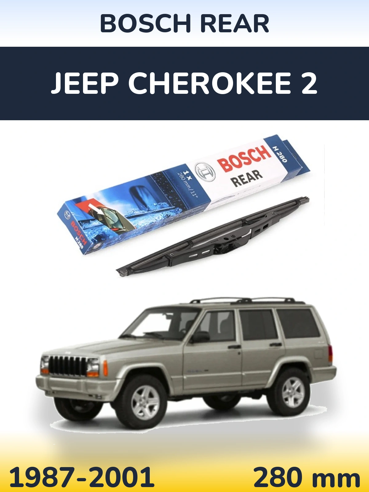 Tylna wycieraczka BOSCH Rear 280 mm do Jeep Cherokee 2 1987-2001