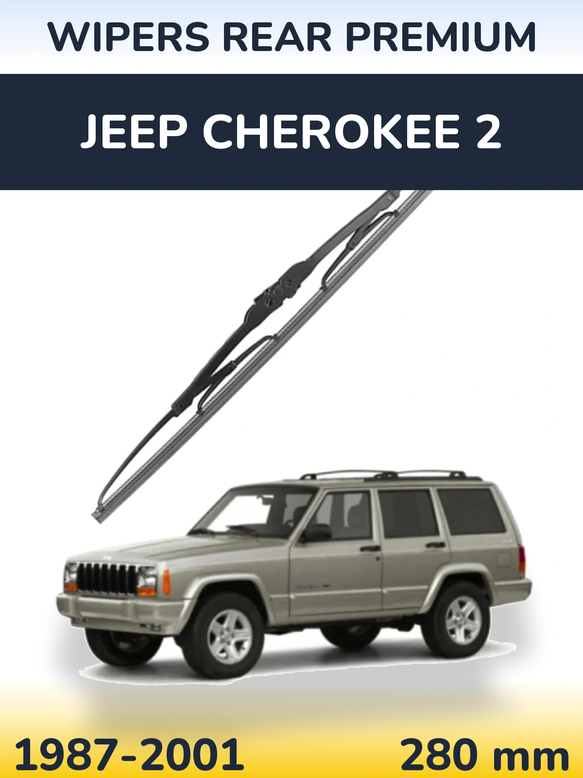 Tylna wycieraczka WIPERS REAR PREMIUM 280 mm do Jeep Cherokee 2 1987-2001